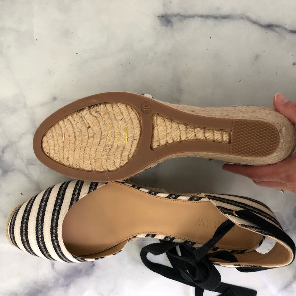J.crew (SZ 10) espadrille wedge with ankle wrap - Picture 4 of 4
